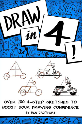 Book cover - Draw in 4 by Ben Crothers
